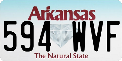 AR license plate 594WVF