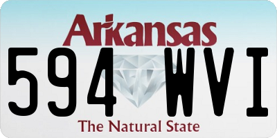 AR license plate 594WVI