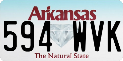 AR license plate 594WVK