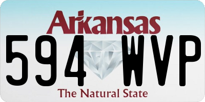 AR license plate 594WVP