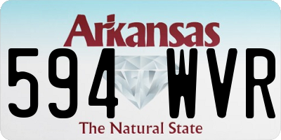 AR license plate 594WVR