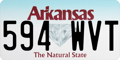 AR license plate 594WVT