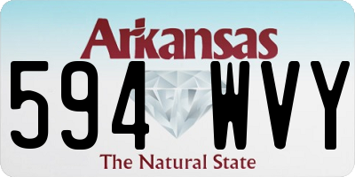 AR license plate 594WVY