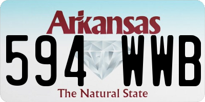 AR license plate 594WWB