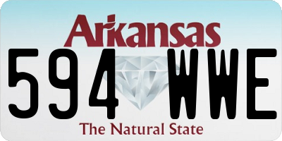 AR license plate 594WWE