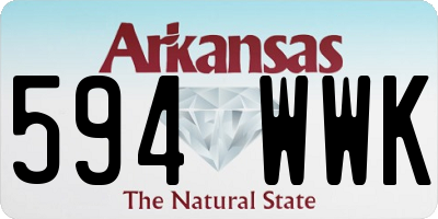 AR license plate 594WWK