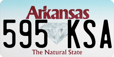 AR license plate 595KSA