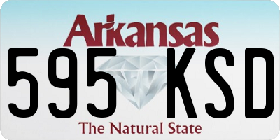 AR license plate 595KSD