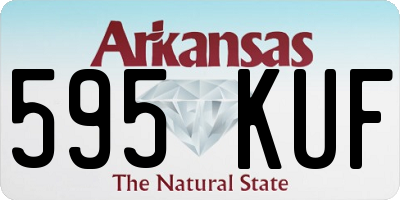 AR license plate 595KUF