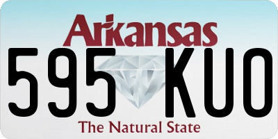 AR license plate 595KUO