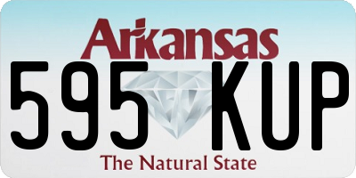 AR license plate 595KUP