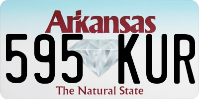 AR license plate 595KUR