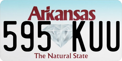 AR license plate 595KUU