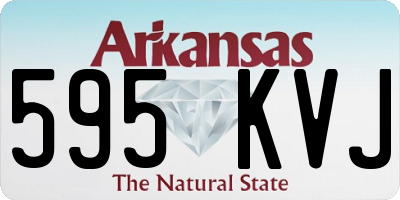AR license plate 595KVJ