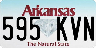 AR license plate 595KVN