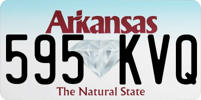 AR license plate 595KVQ