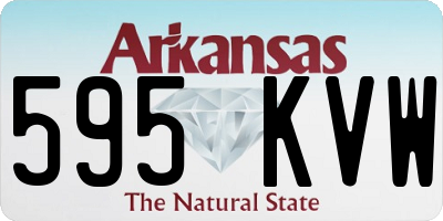 AR license plate 595KVW