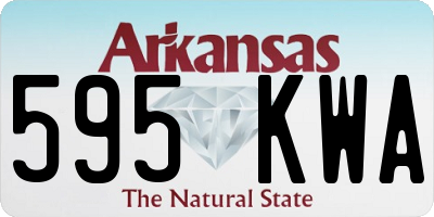 AR license plate 595KWA