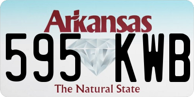 AR license plate 595KWB