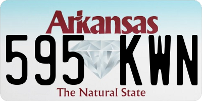 AR license plate 595KWN