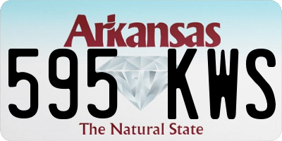 AR license plate 595KWS