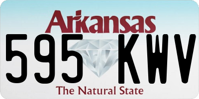 AR license plate 595KWV
