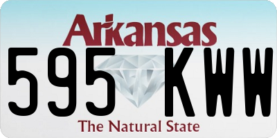 AR license plate 595KWW