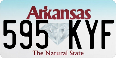 AR license plate 595KYF