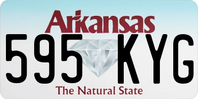 AR license plate 595KYG