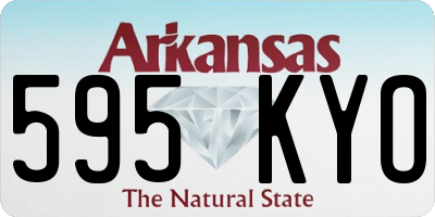 AR license plate 595KYO