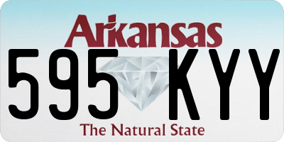 AR license plate 595KYY