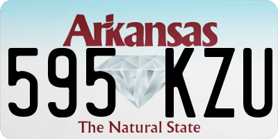 AR license plate 595KZU