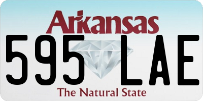 AR license plate 595LAE