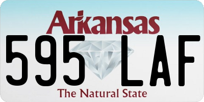 AR license plate 595LAF