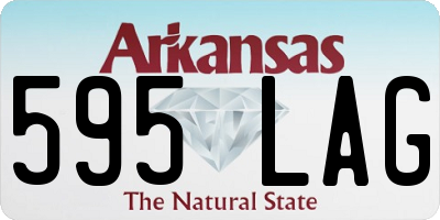 AR license plate 595LAG