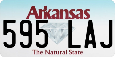 AR license plate 595LAJ