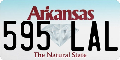 AR license plate 595LAL
