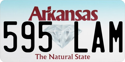 AR license plate 595LAM