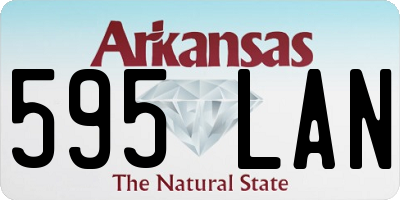 AR license plate 595LAN