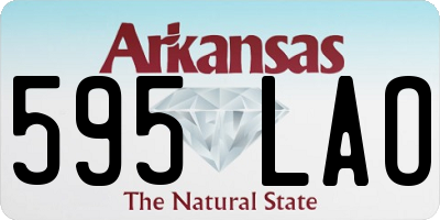 AR license plate 595LAO