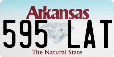 AR license plate 595LAT