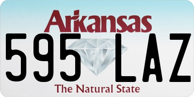 AR license plate 595LAZ