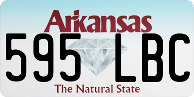 AR license plate 595LBC