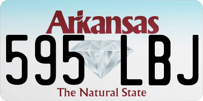 AR license plate 595LBJ