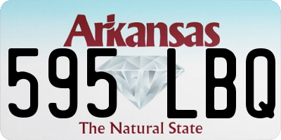 AR license plate 595LBQ