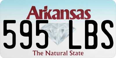 AR license plate 595LBS