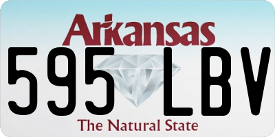 AR license plate 595LBV