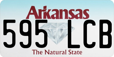 AR license plate 595LCB