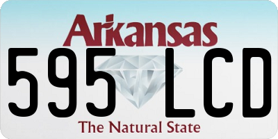 AR license plate 595LCD