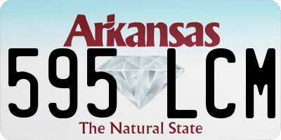 AR license plate 595LCM